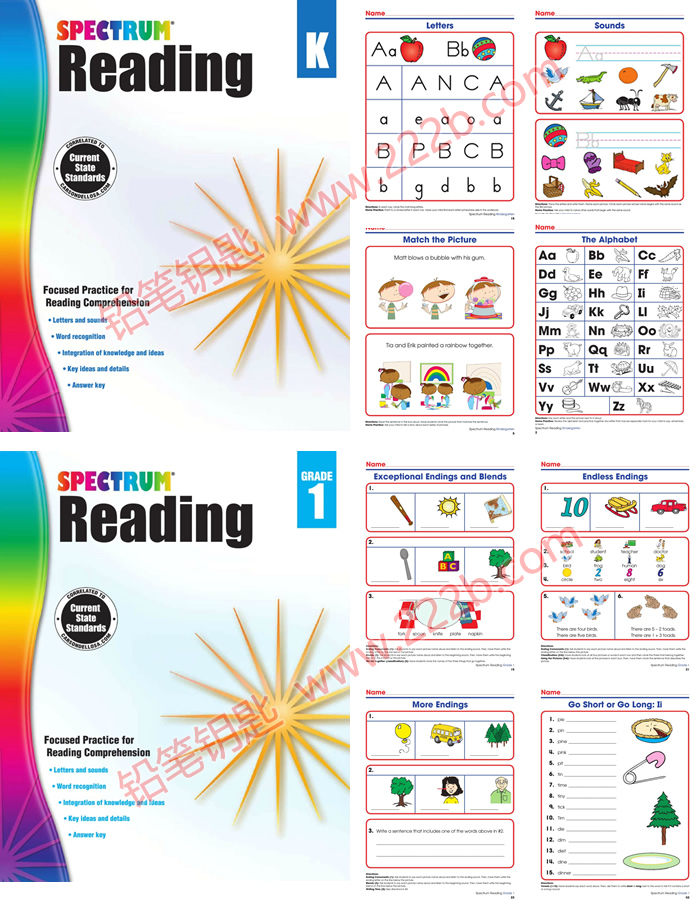 Spectrum Reading Workbook Gk G8阅读理解练习册pdf 百度云网盘下载 铅笔钥匙
