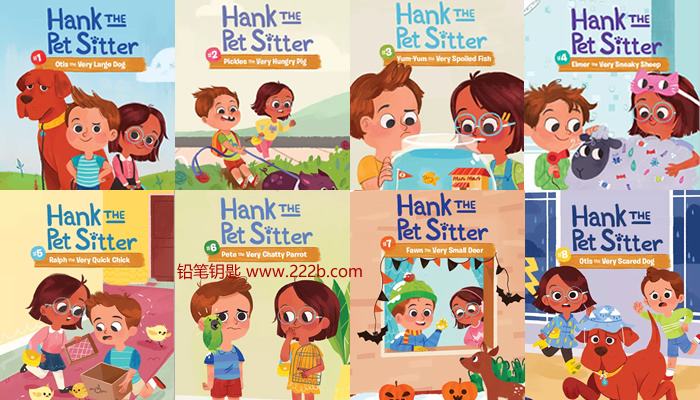 《Hank the Pet Sitter全套英文绘本故事》1-8超清原版PDF 百度云网盘下载