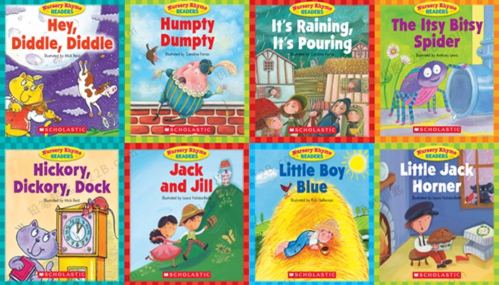 《Scholastic Nursery Rhyme Readers》12册英文童谣绘本PDF+MP3 百度云网盘下载