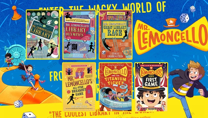 《Mr. Lemoncello Series》六册神奇图书馆系列英文阅读PDF+MP3 百度云网盘下载