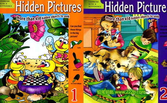 《Hidden Pictures 1&2》风靡全球104个图像游戏PDF 百度云网盘下载