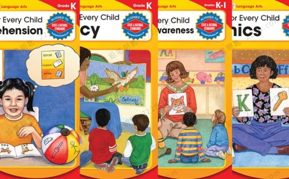 《Reading for every child》四册K系列阅读理解练习册PDF 百度云网盘下载