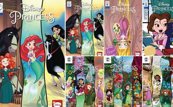 《disney princess迪士尼公主》7册全彩英文漫画绘本PDF 百度云网盘下载