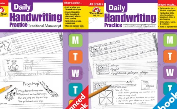 《Daily Handwriting Practice》英文书写练习册（标准体+草书）PDF 百度云网盘下载