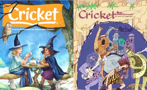 《Cricket》2017年-2021年儿童文学阅读英文杂志PDF 百度云网盘下载