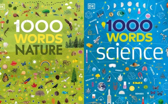 《1000 Words Series》两册DK科学自然主题英语词汇系列PDF 百度云网盘下载