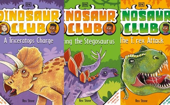 《Dinosaur Club Series》三册恐龙俱乐部系列儿童英文桥梁书PDF 百度云网盘下载