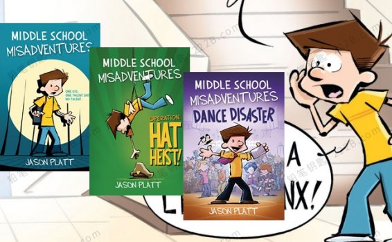 《Middle School Misadventures Series》三册学校里的不幸事件系列英文漫画小说PDF 百度云网盘下载