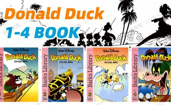 《Donald Duck Series》四册迪士尼唐老鸭系列英文阅读PDF 百度云网盘下载