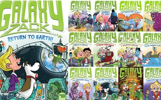 《Galaxy Zack Series》17册星际扎克系列儿童科幻英文章节书 百度云网盘下载