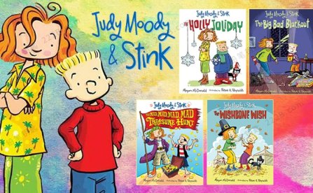 《Judy Moody & Stink Series》四册茱蒂与斯廷克系列英文阅读PDF+MP3 百度云网盘下载